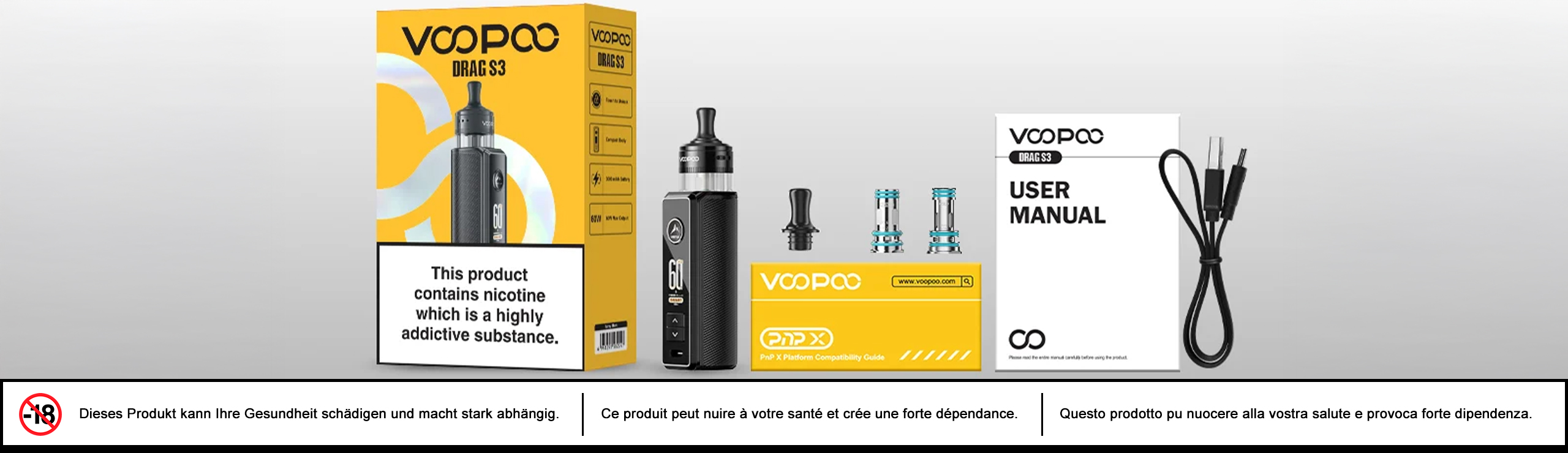 voopoo Drag S3 kit pod vape